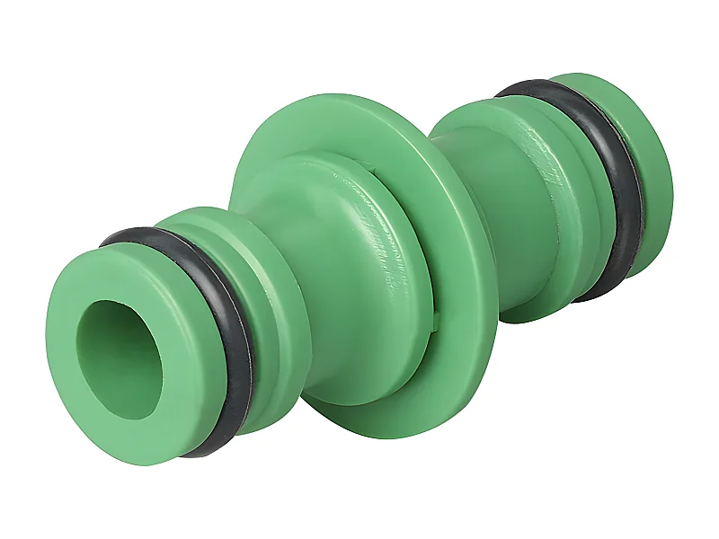 Connector voor 2 tuinslangen van alle grote merken - Multicolor