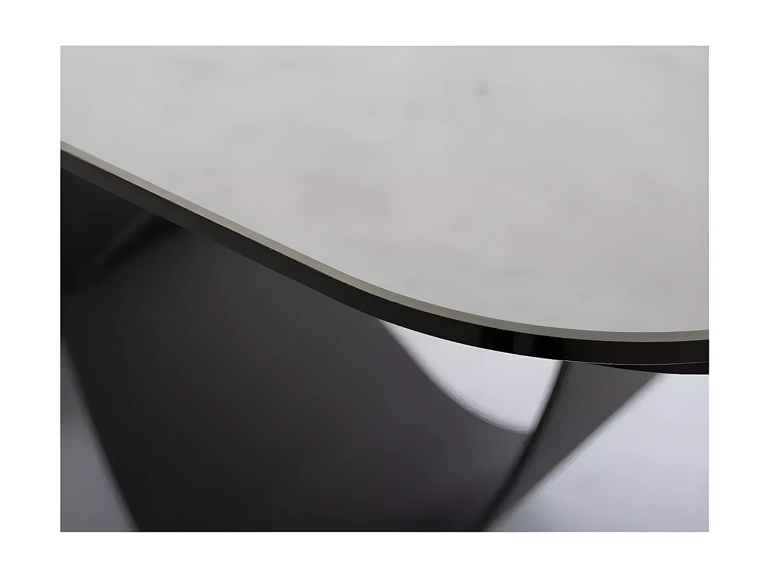 Tavolo da pranzo Infinity B (95x160-240)/Grigio,Bianco&Nero/Ceramica