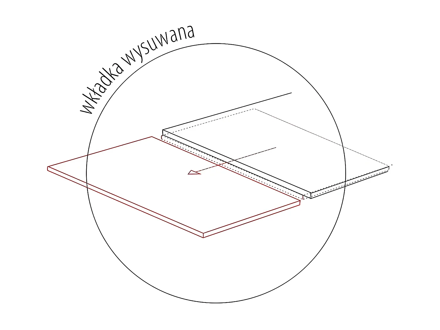 Table à manger Infinity B (95x160-240)/Blanc&Noir/Céramique
