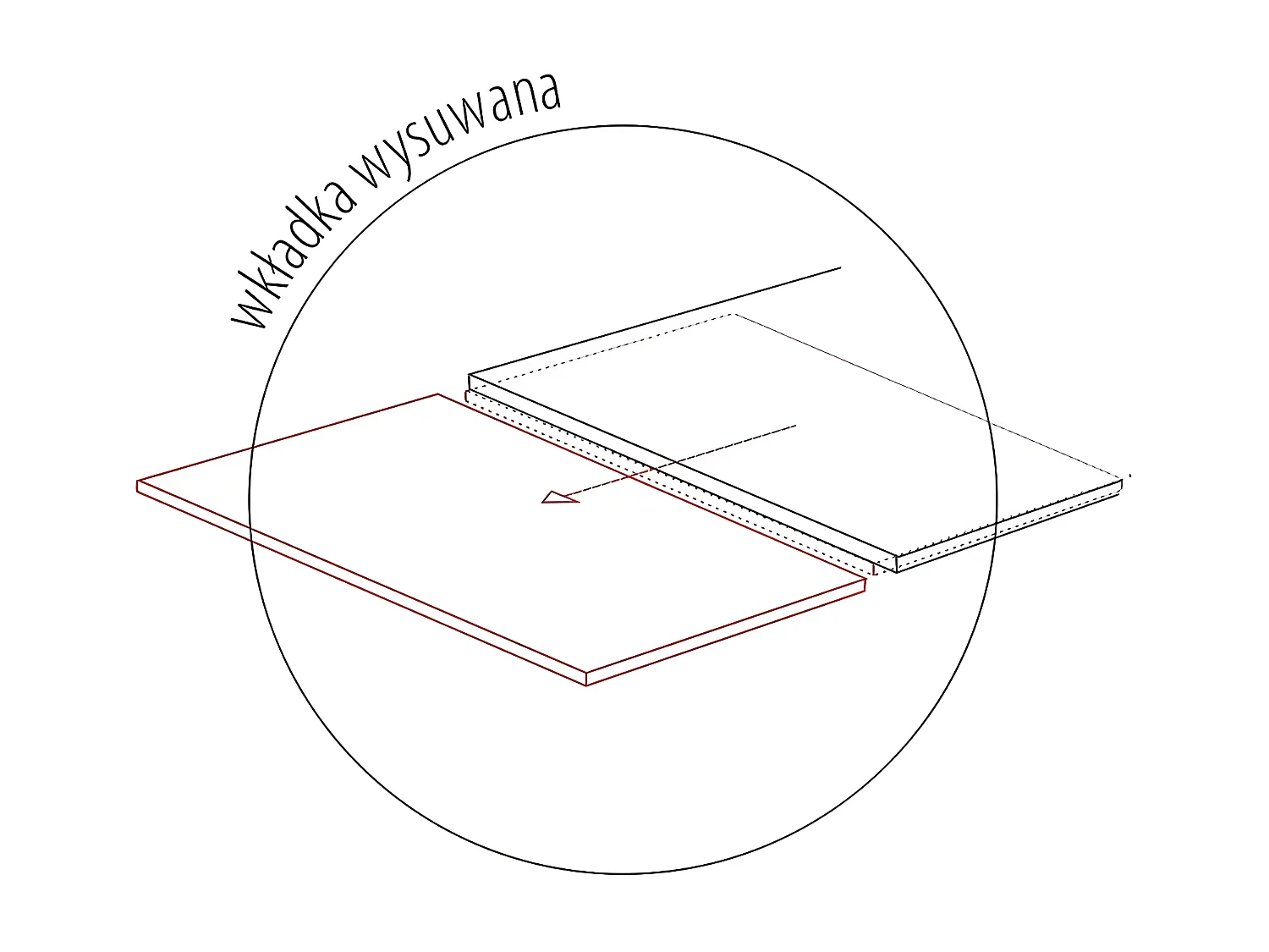 Table à manger Infinity B (95x160-240)/Blanc&Noir/Céramique