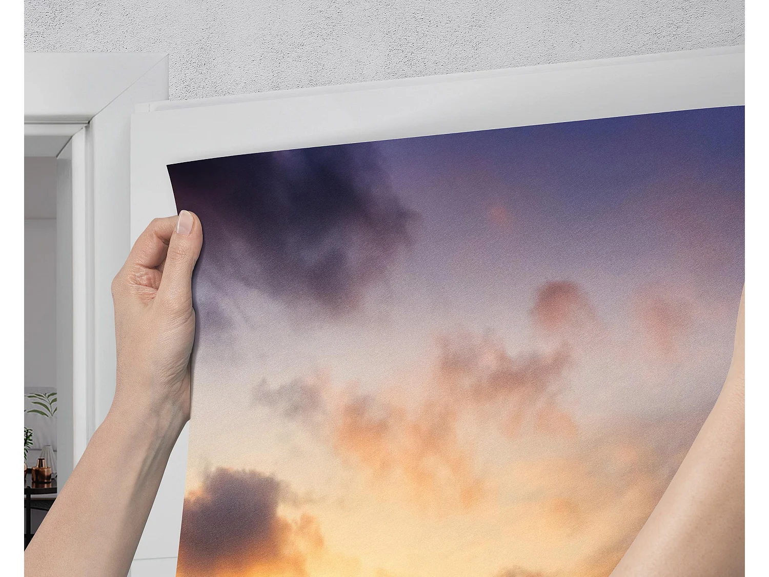 Stickers décoratifs pour portes intérieures - Ouest au bord de la mer 95x205 cm