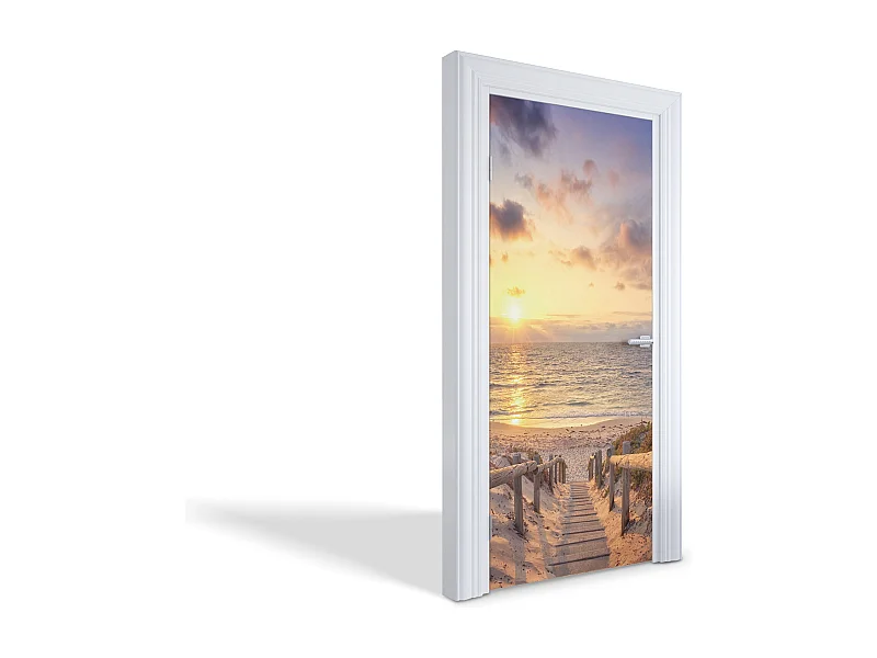 Dekorative Aufkleber für Innentüren - West by the Sea 95x205 cm