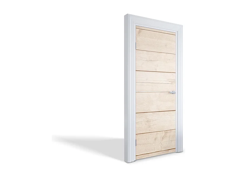 Fototapete für Innentüren - Helle Holzbretter 75x205 cm