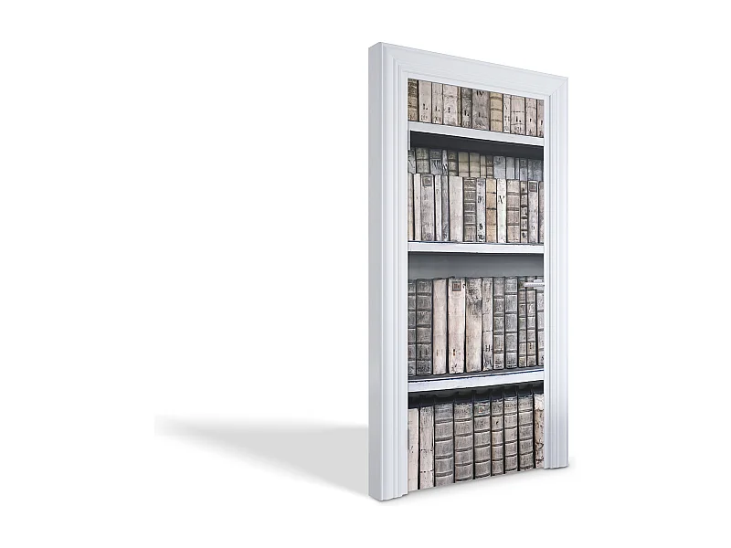 Selbstklebende Türaufkleber - Alte Bücher 95x205 cm