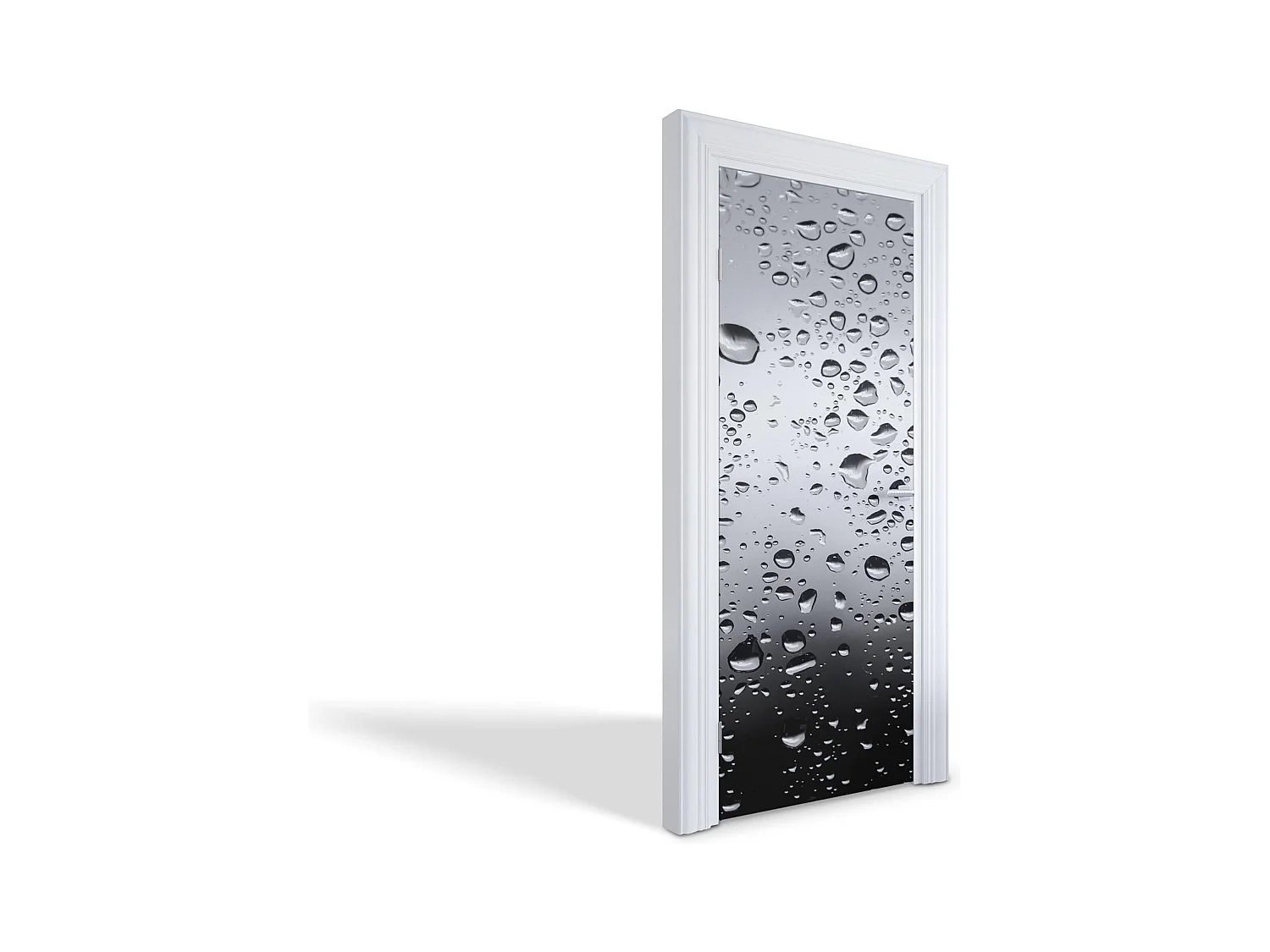 Stickers décoratifs pour portes intérieures - Gouttes de Pluie 75x205 cm