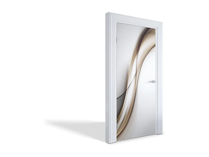 Fototapete für Innentüren - Abstrakte Wellen 95x205 cm