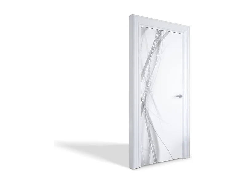 Dekorative Aufkleber für Innentüren - Abstrakte Linien 75x205 cm