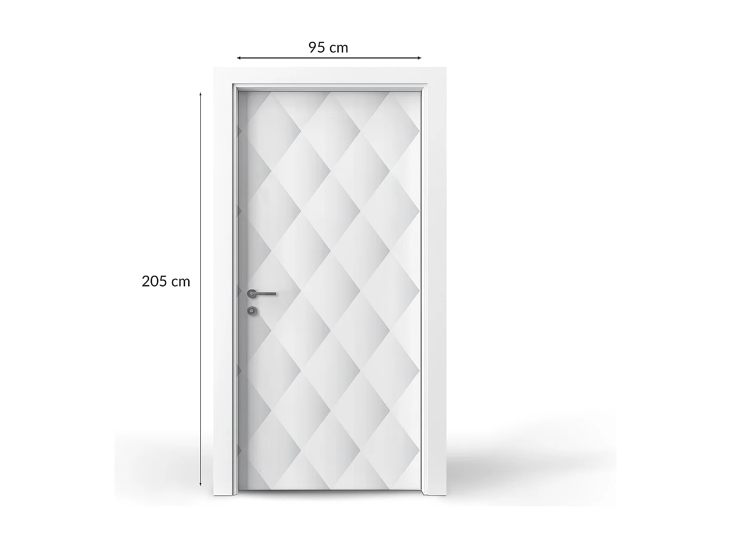 Papier peint photo porte intérieure - Motif géométrique 95x205 cm