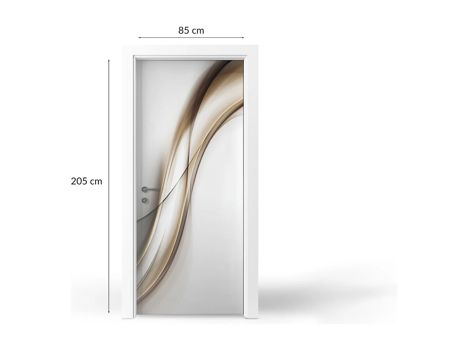 Fototapete für Innentüren - Abstrakte Wellen 85x205 cm