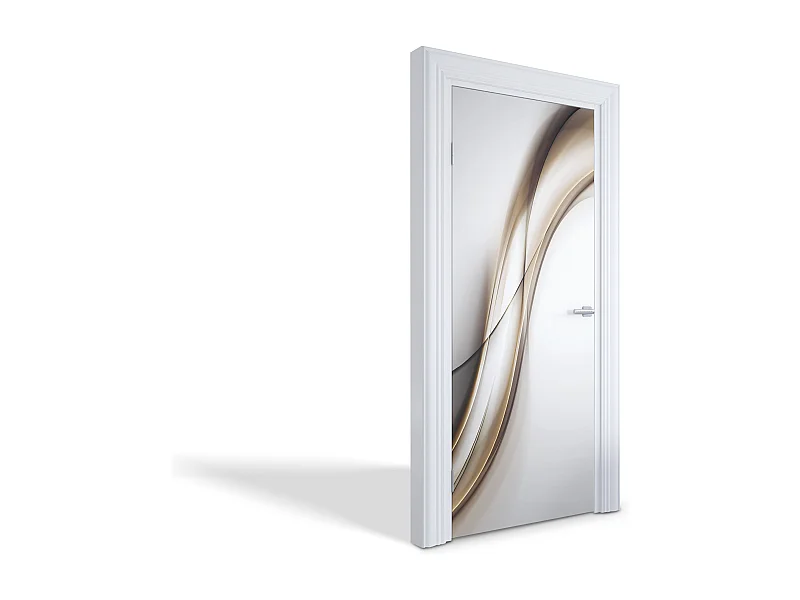 Fototapete für Innentüren - Abstrakte Wellen 85x205 cm