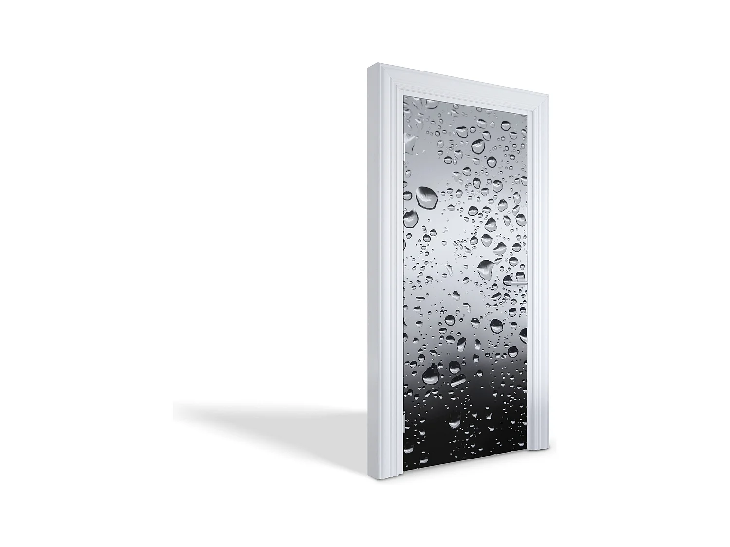 Stickers décoratifs pour portes intérieures - Gouttes de Pluie 95x205 cm