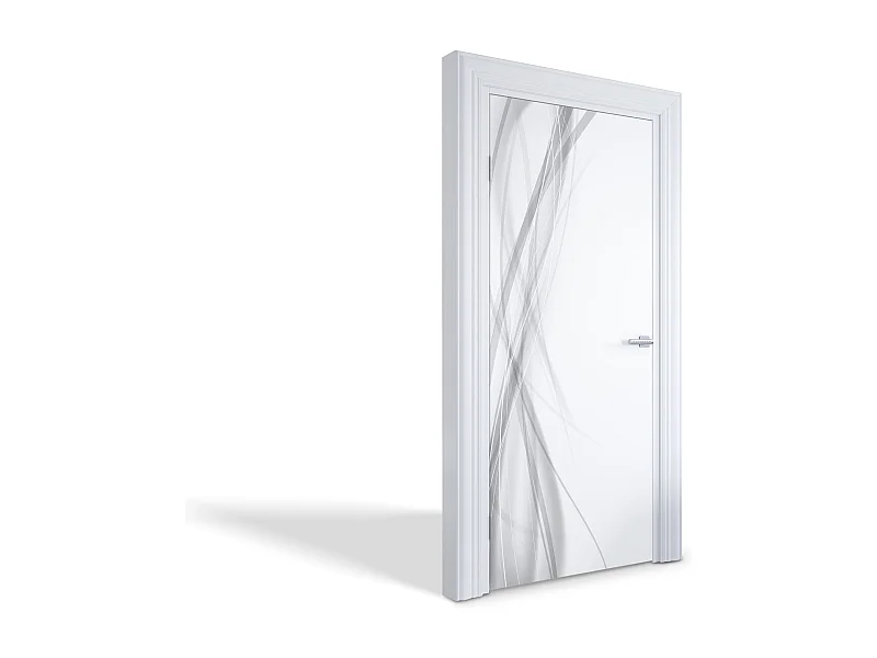 Dekorative Aufkleber für Innentüren - Abstrakte Linien 95x205 cm