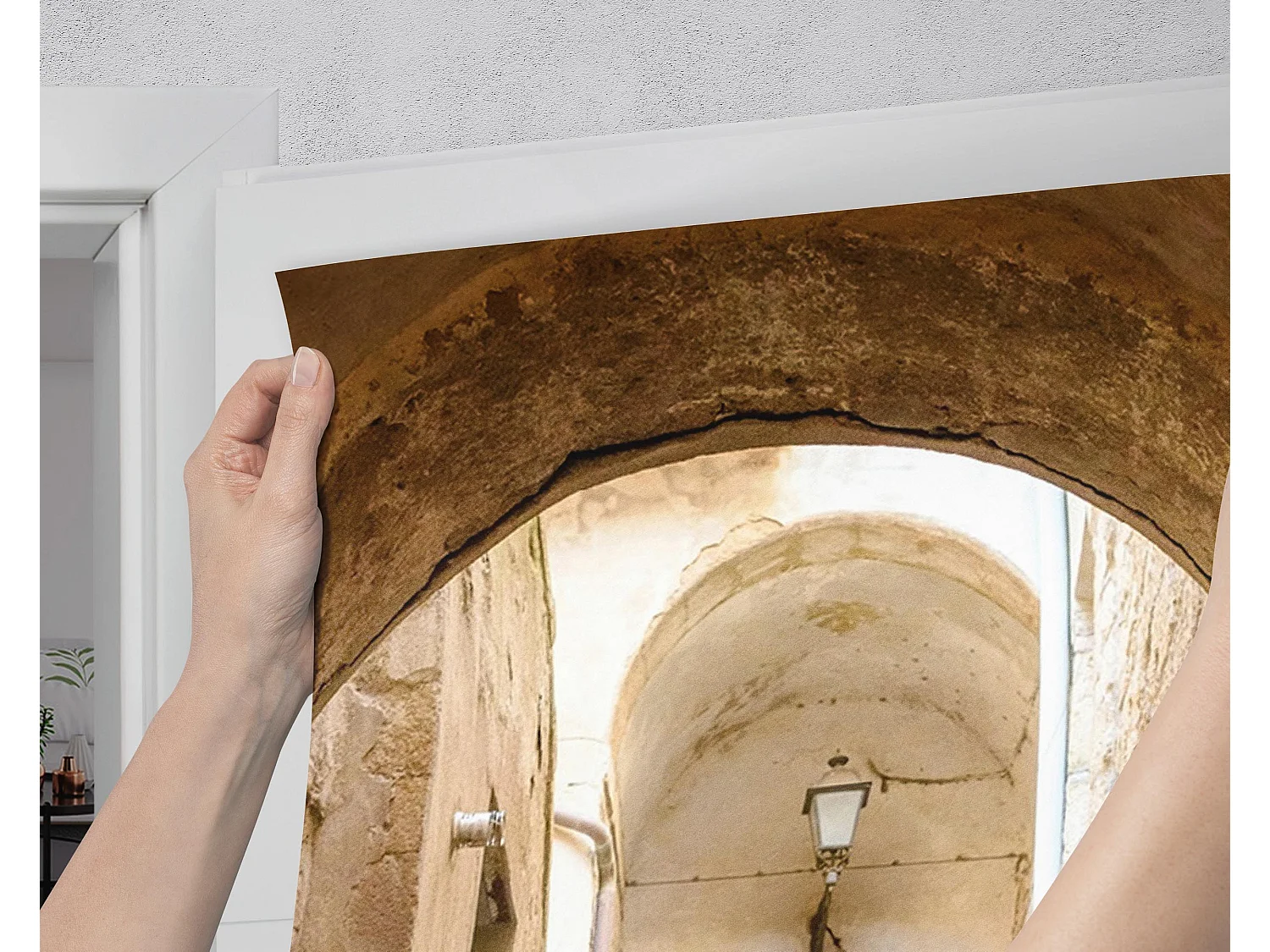 Papier peint photo pour portes intérieures - Escaliers en pierre 85x205 cm