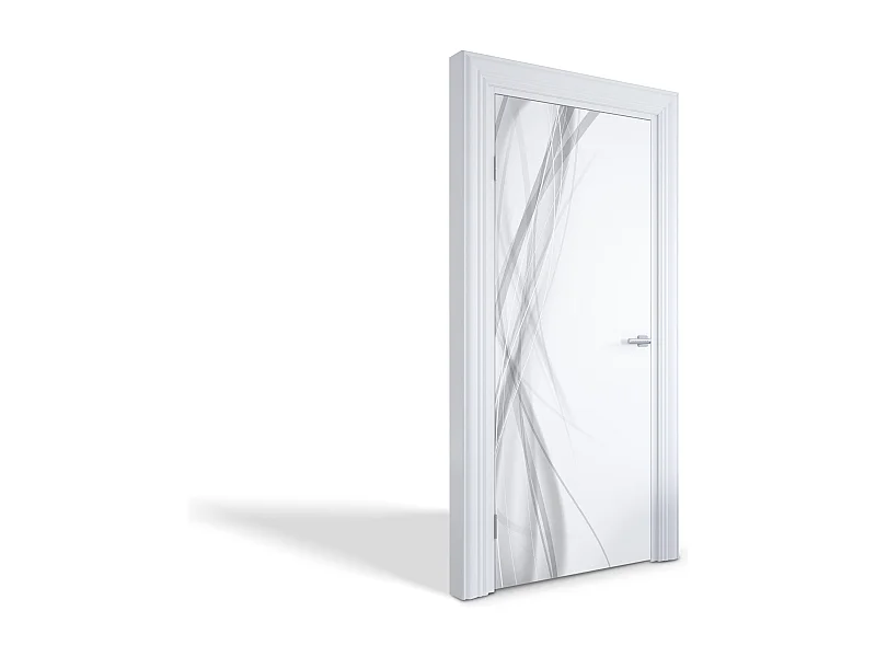 Dekorative Aufkleber für Innentüren - Abstrakte Linien 85x205 cm