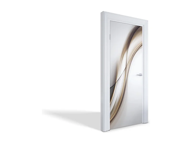 Fototapete für Innentüren - Abstrakte Wellen 75x205 cm