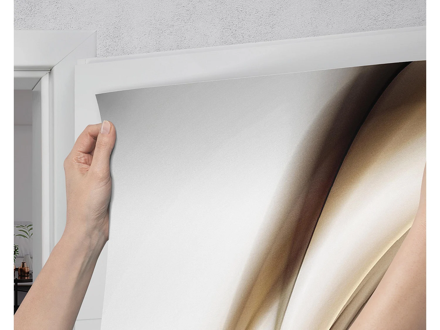 Fototapete für Innentüren - Abstrakte Wellen 75x205 cm