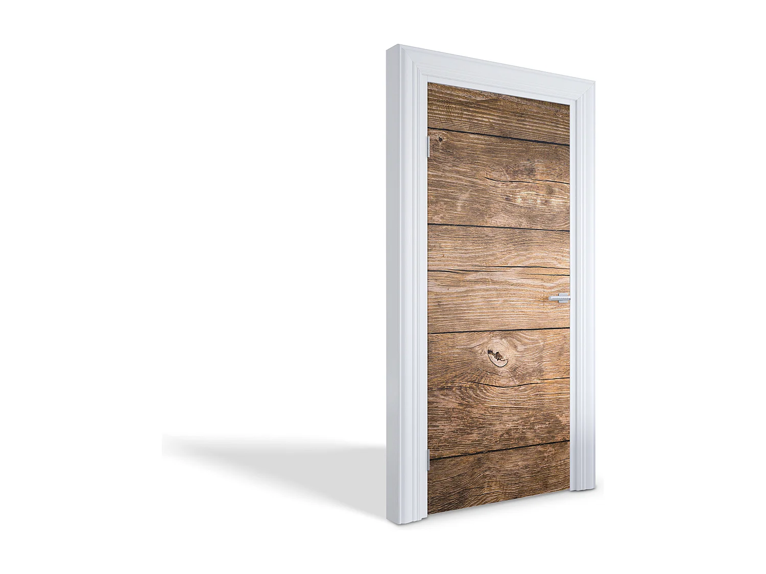 Stickers décoratifs pour portes intérieures - Parquet 95x205 cm