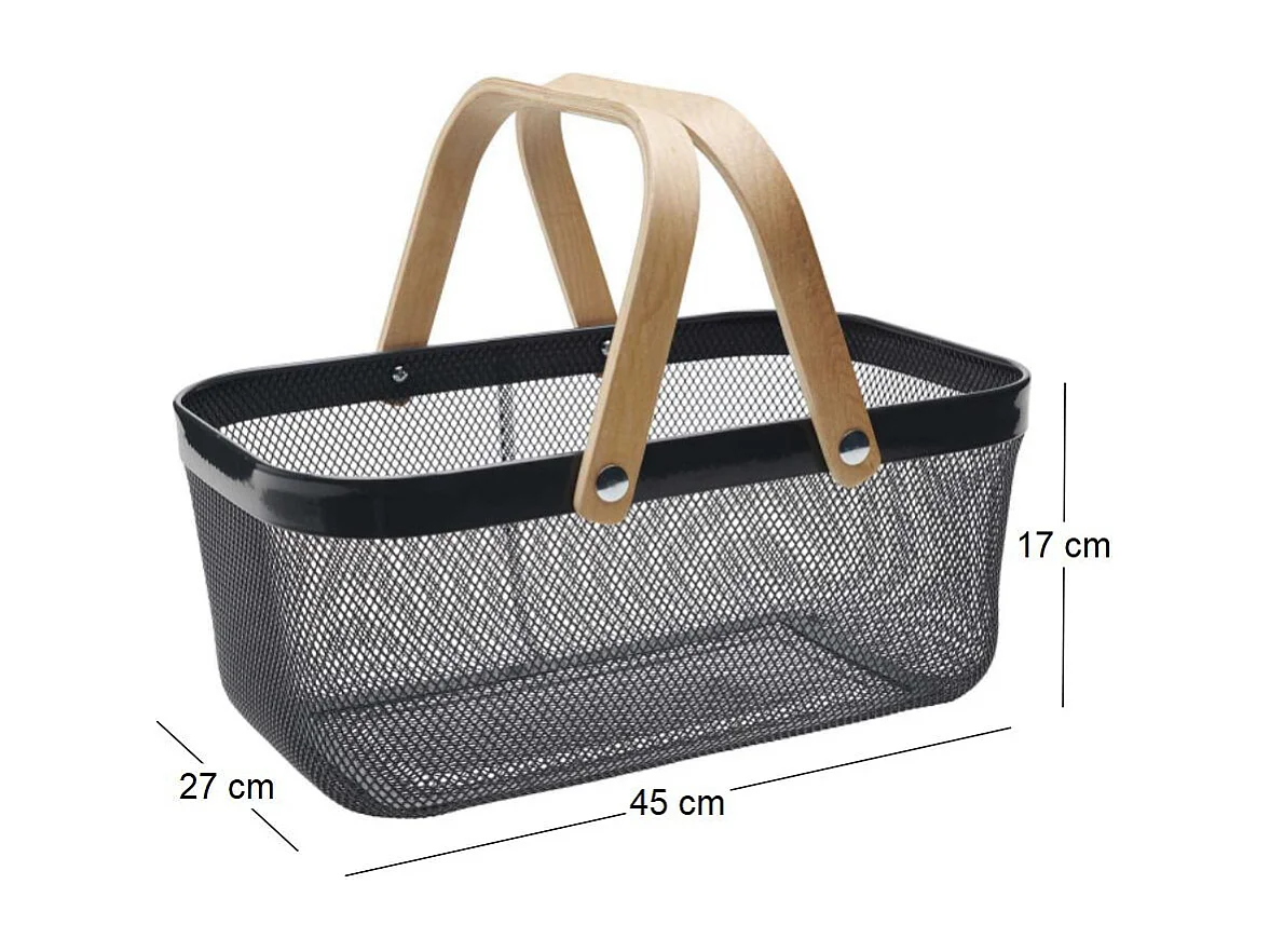 Panier en métal gris anthracite Grosser 16 litres