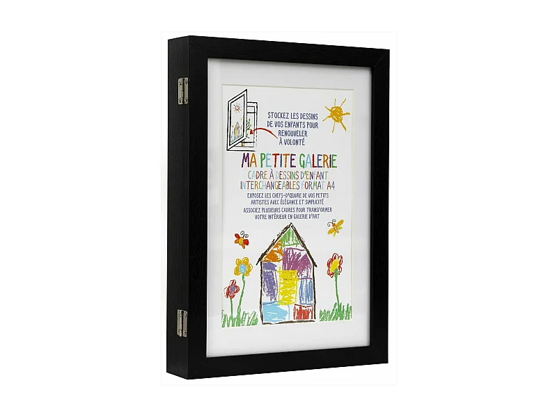 Cadre pour dessins d'enfant en MDF 25 x 4.5 x 34 cm