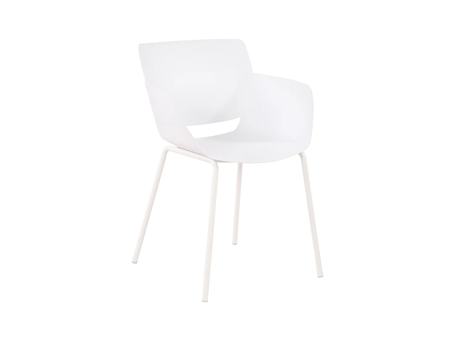 chaise salle à manger - Plastique - Blanc - Alpena
