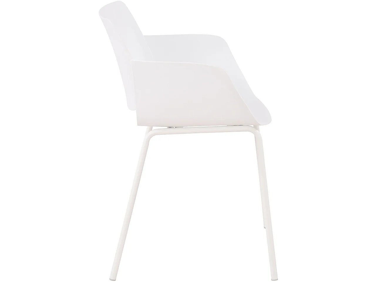 chaise salle à manger - Plastique - Blanc - Alpena