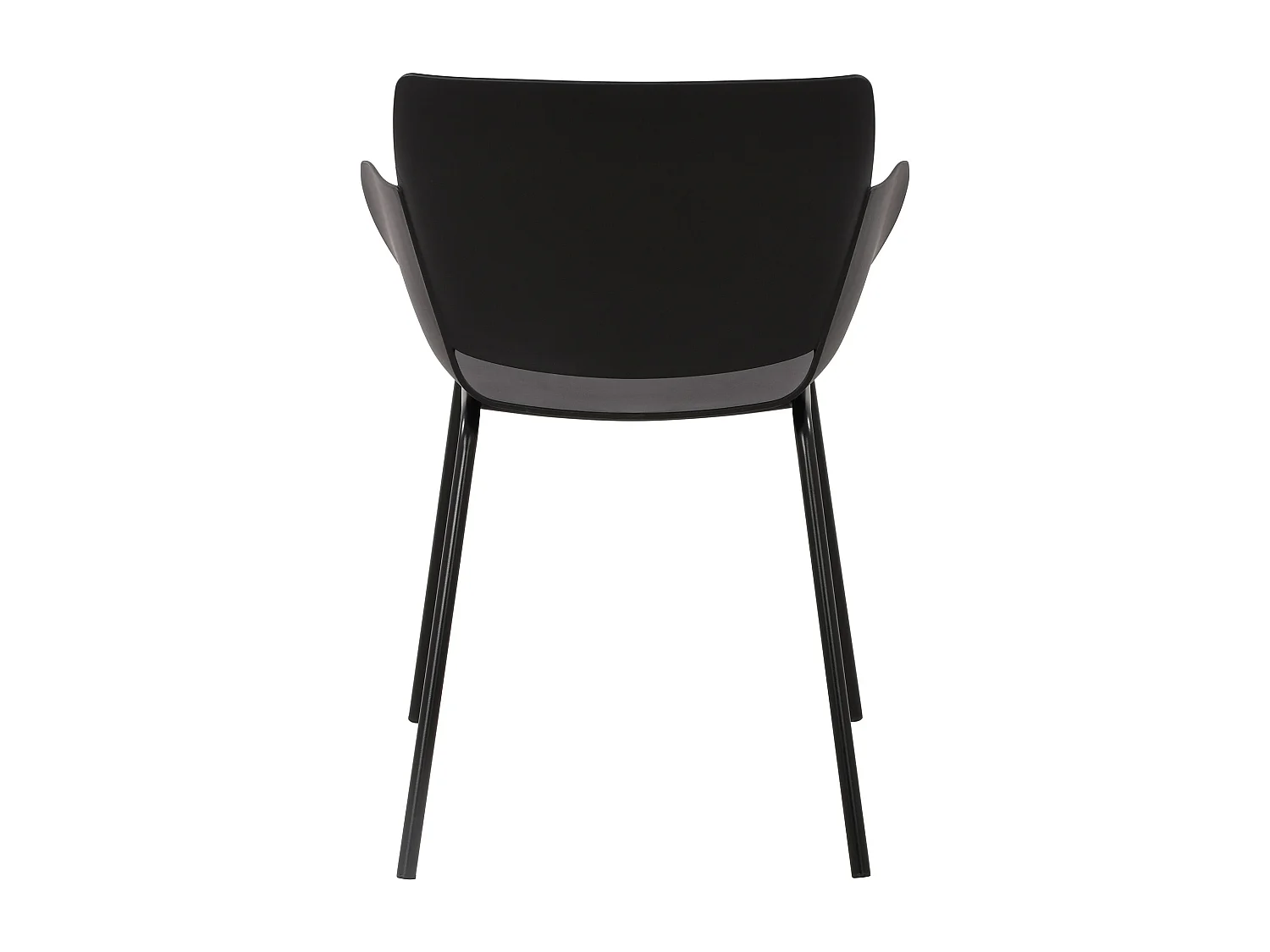 chaise salle à manger - Plastique - Noir - Alpena