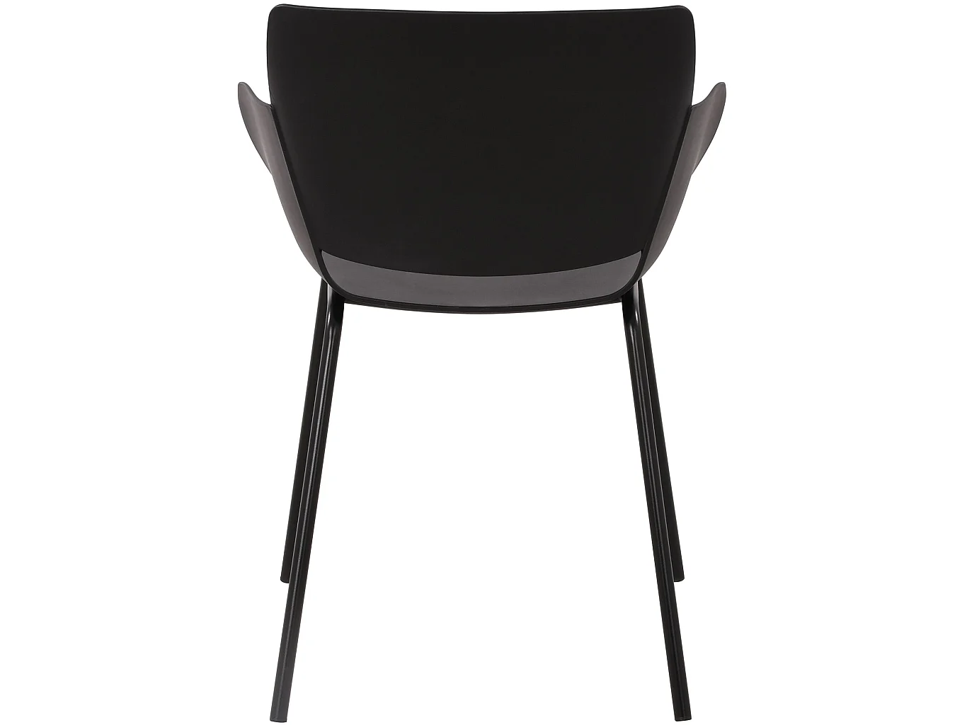 chaise salle à manger - Plastique - Noir - Alpena