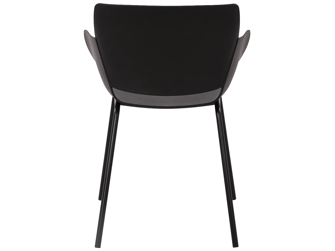 chaise salle à manger - Plastique - Noir - Alpena