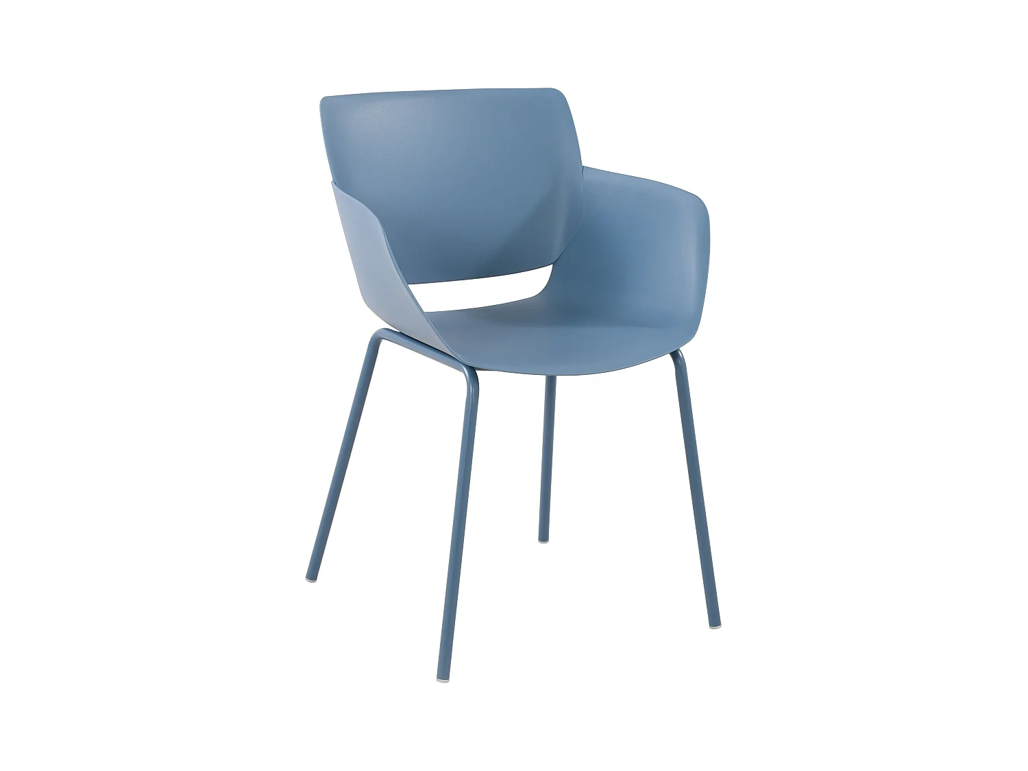 chaise salle à manger - Plastique - Bleu - Alpena