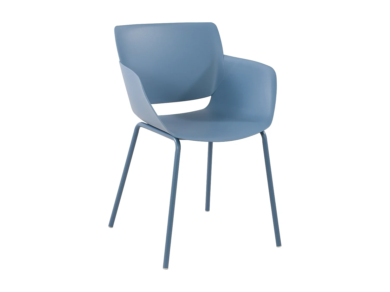 chaise salle à manger - Plastique - Bleu - Alpena