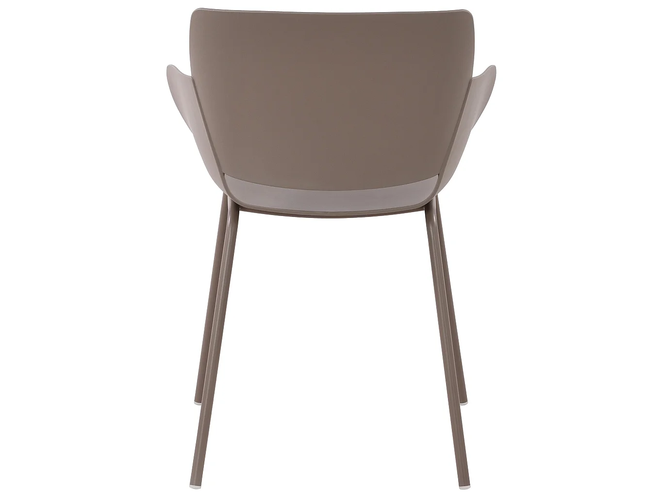 chaise salle à manger - Plastique - Taupe - Alpena