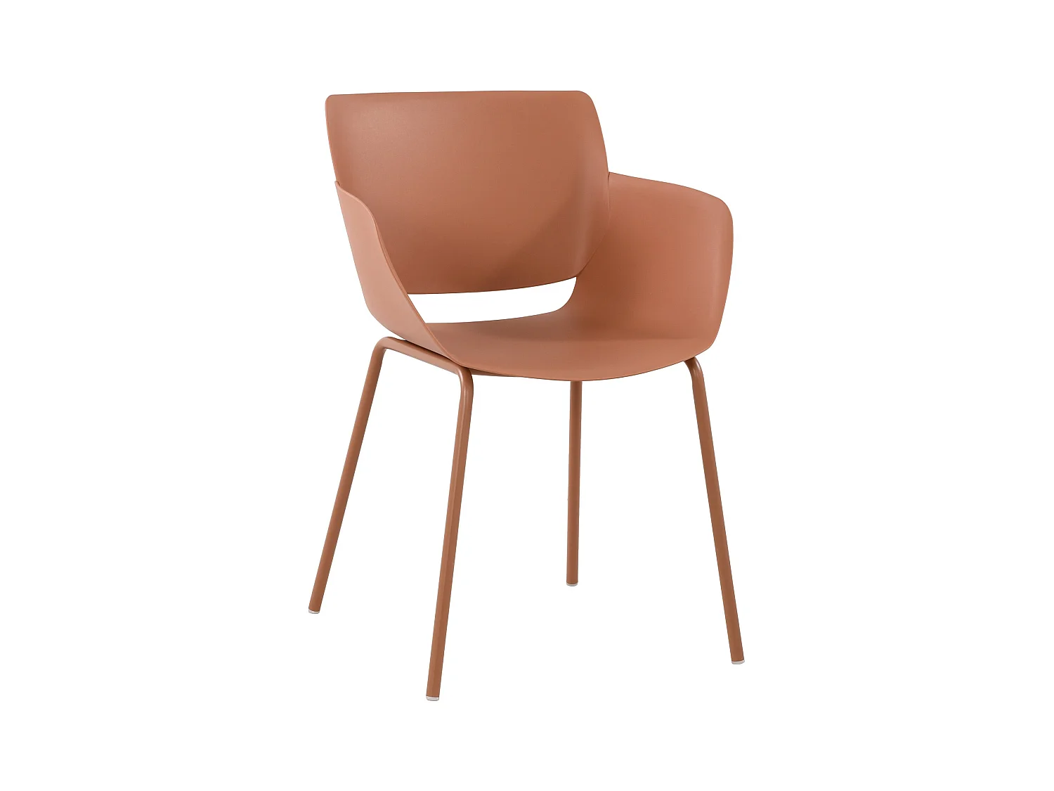 chaise salle à manger - Plastique - Terre cuite - Alpena