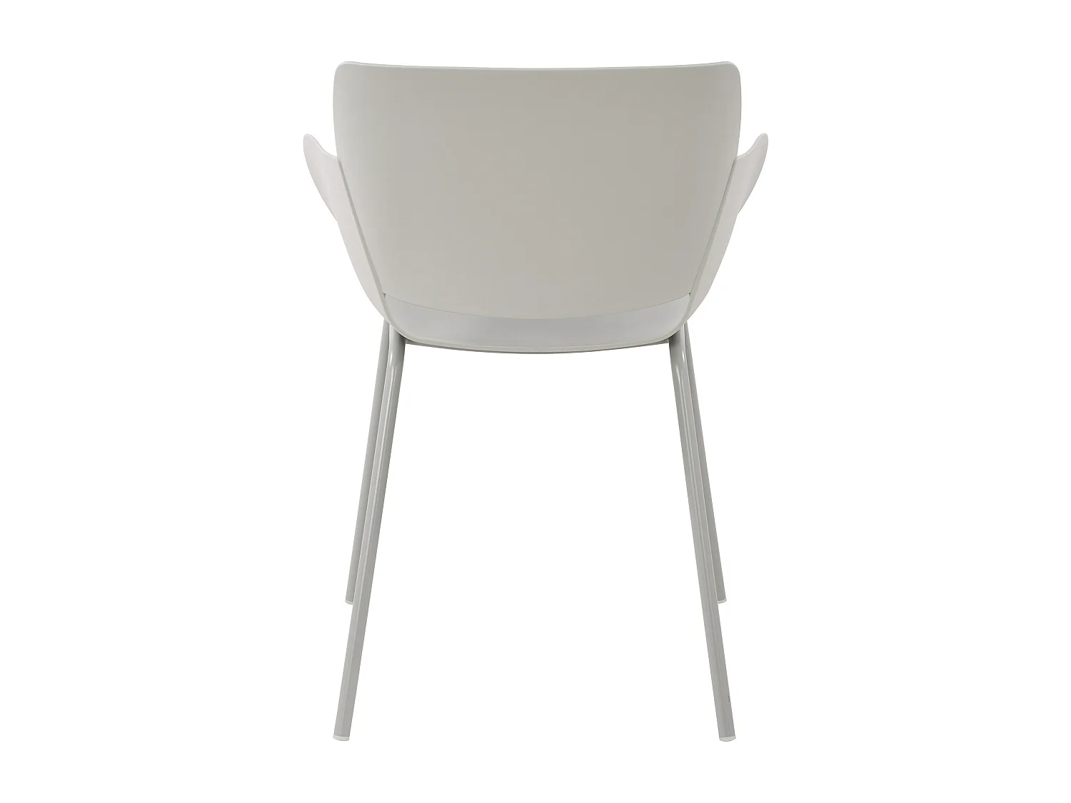 chaise salle à manger - Plastique - Gris clair - Alpena