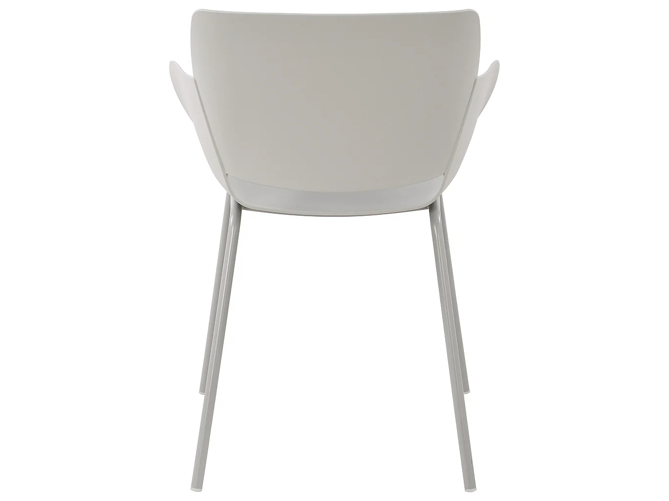 chaise salle à manger - Plastique - Gris clair - Alpena