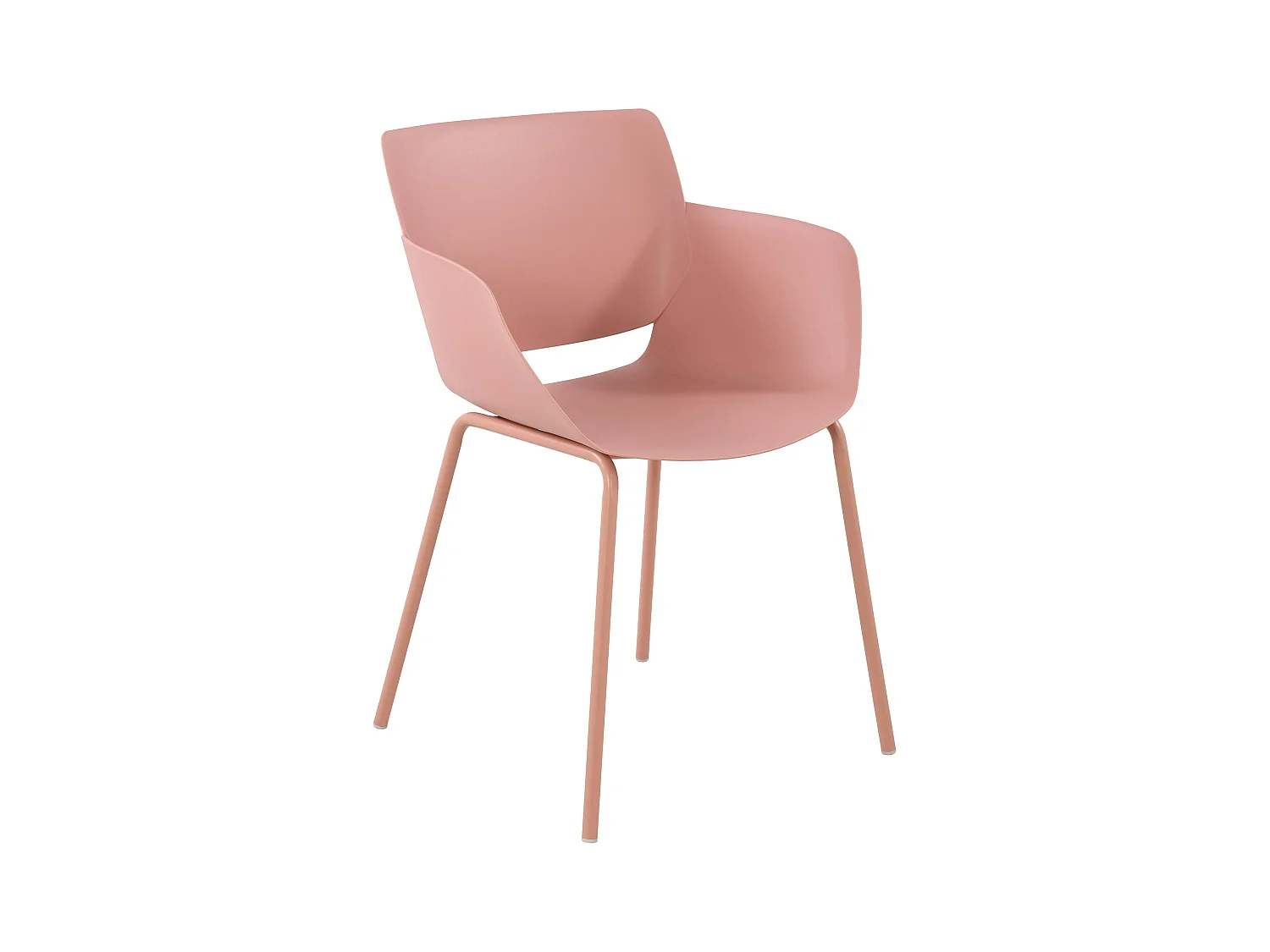 chaise salle à manger - Plastique - Rose - Alpena