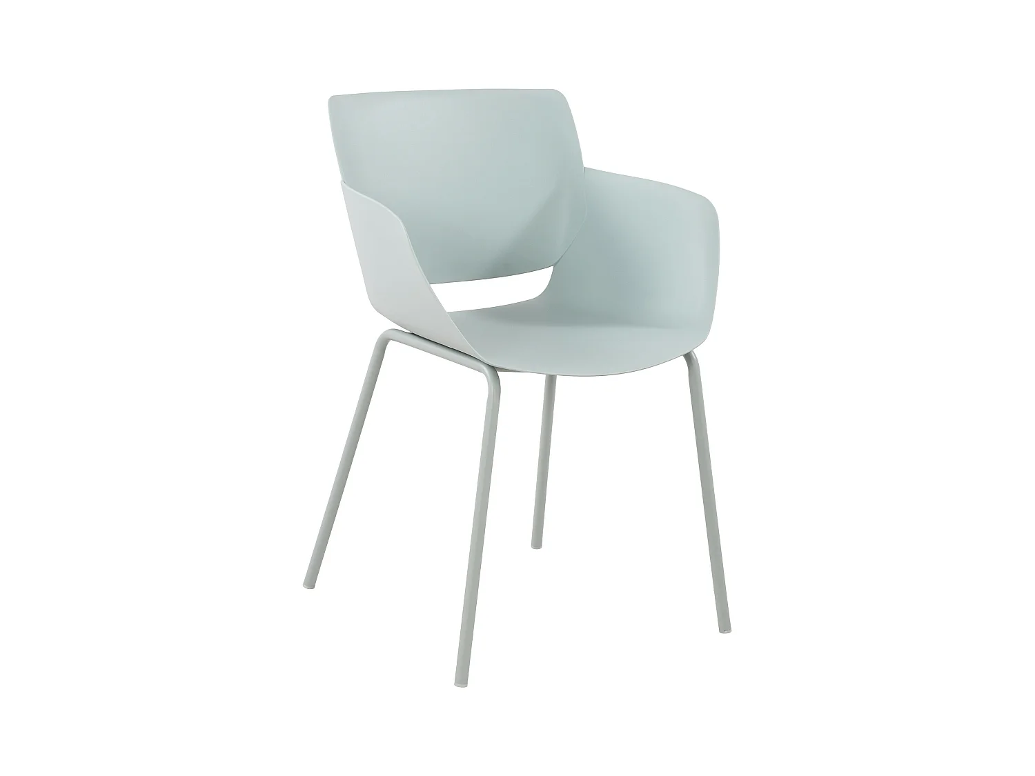 chaise salle à manger - Plastique - Turquoise - Alpena