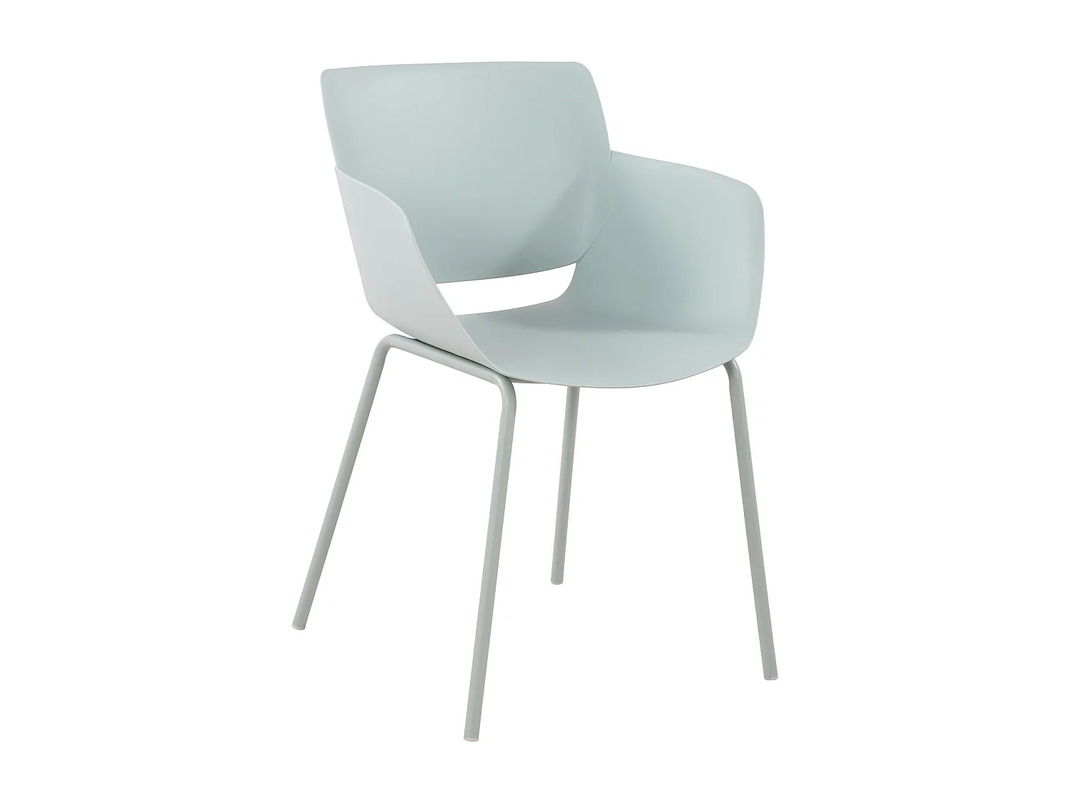 chaise salle à manger - Plastique - Turquoise - Alpena