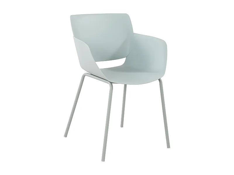 chaise salle à manger - Plastique - Turquoise - Alpena