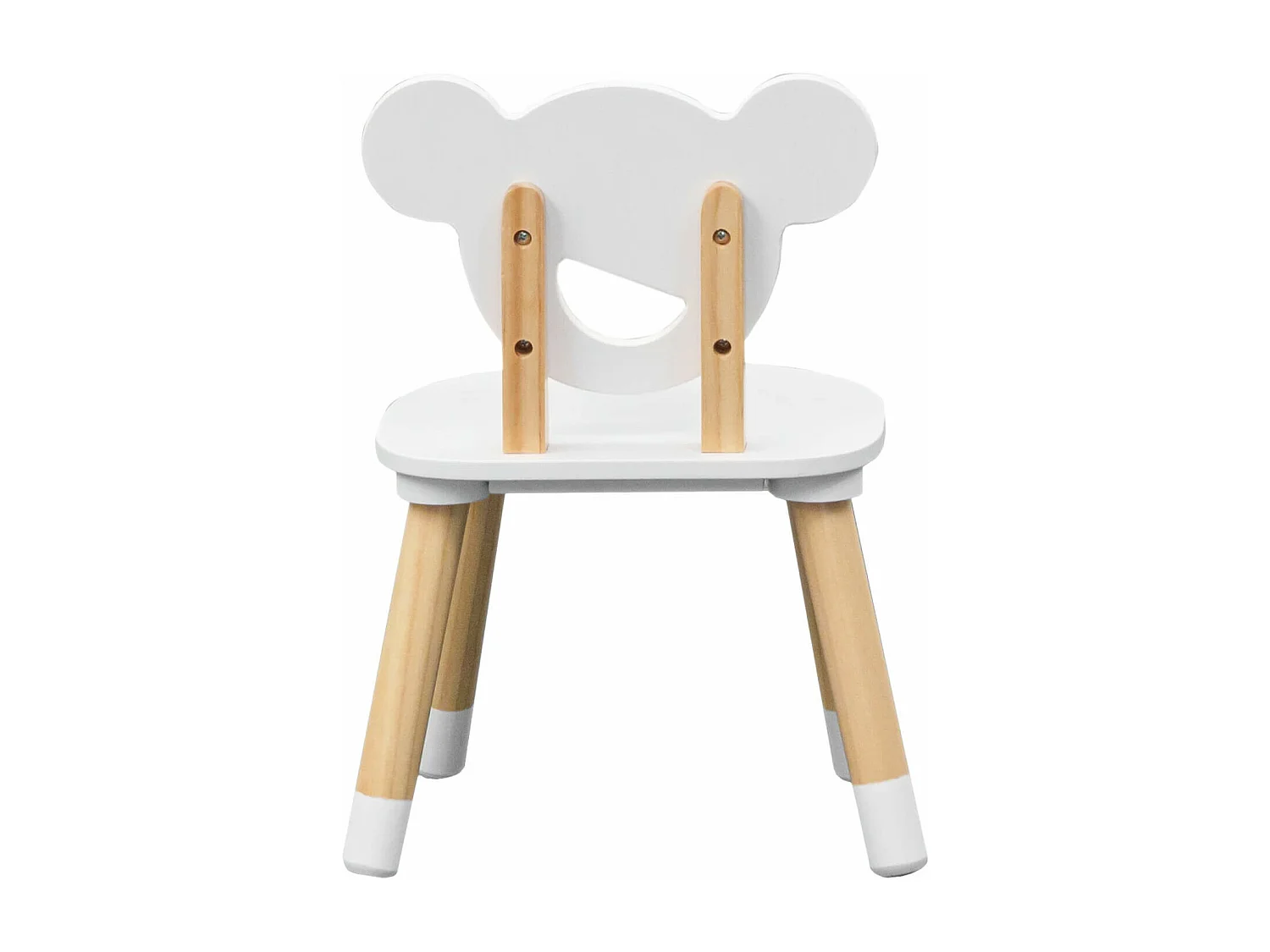 Tavolino e 2 Sedie per Bambini Rebecca Mobili Nefel 44x60x56 MDF Pino Bianco Marrone SET 3 pezzi