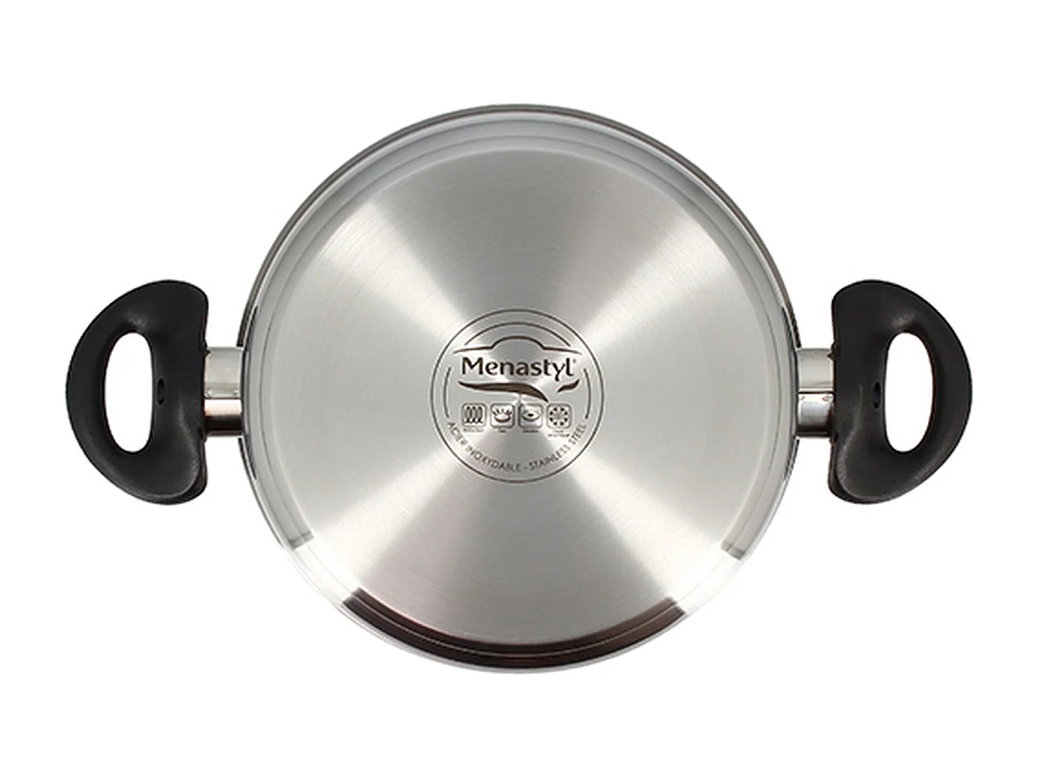 Menastyl - Faitout First 20cm En Acier Inoxydable Avec Couvercle