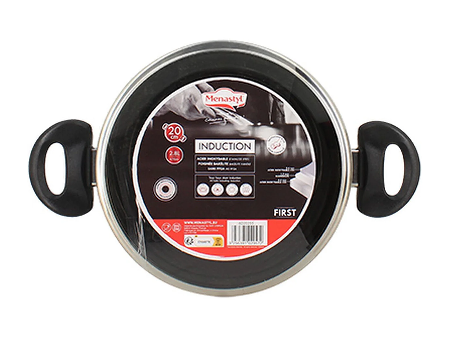 Menastyl - Faitout First 20cm En Acier Inoxydable Avec Couvercle