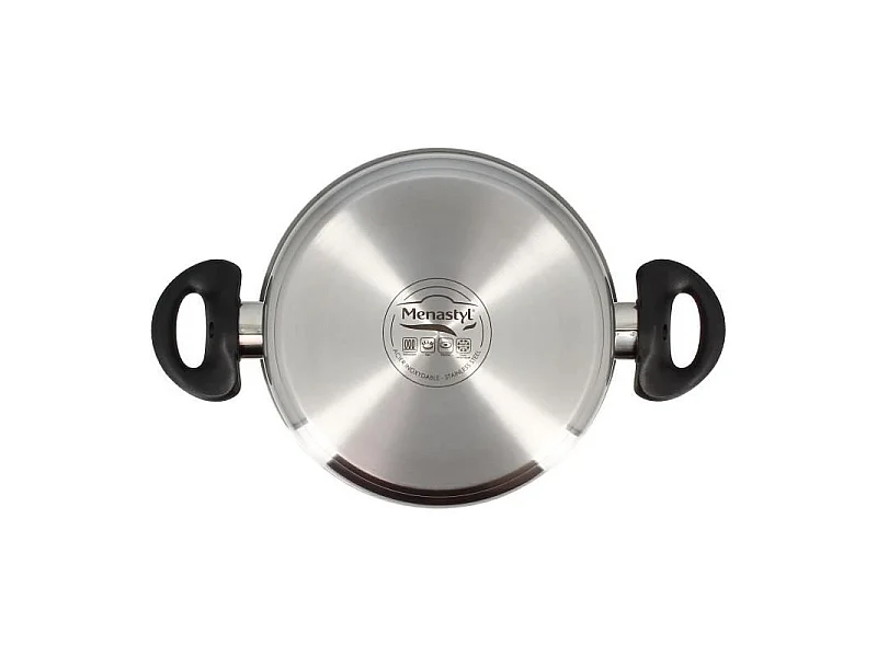 Menastyl - Faitout First 20cm En Acier Inoxydable Avec Couvercle