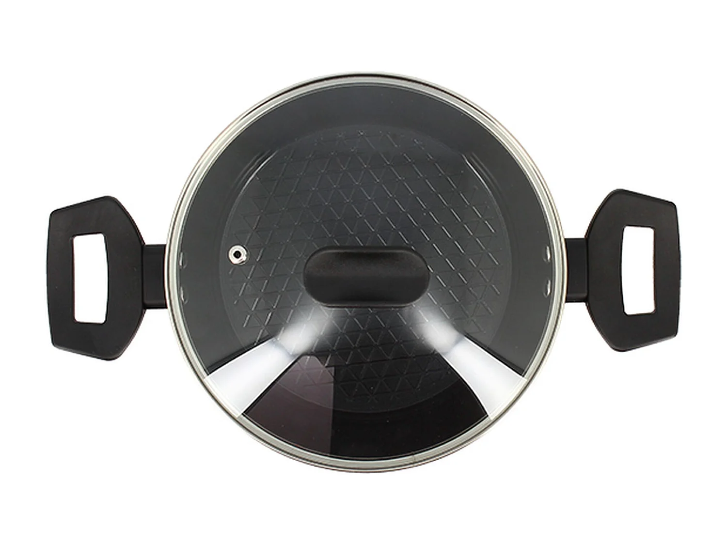 Menastyl - Faitout First 20cm En Aluminium Noir Induction Avec Couvercle