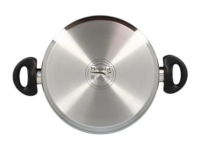 Menastyl - Faitout First 24cm En Acier Inoxydable Avec Couvercle