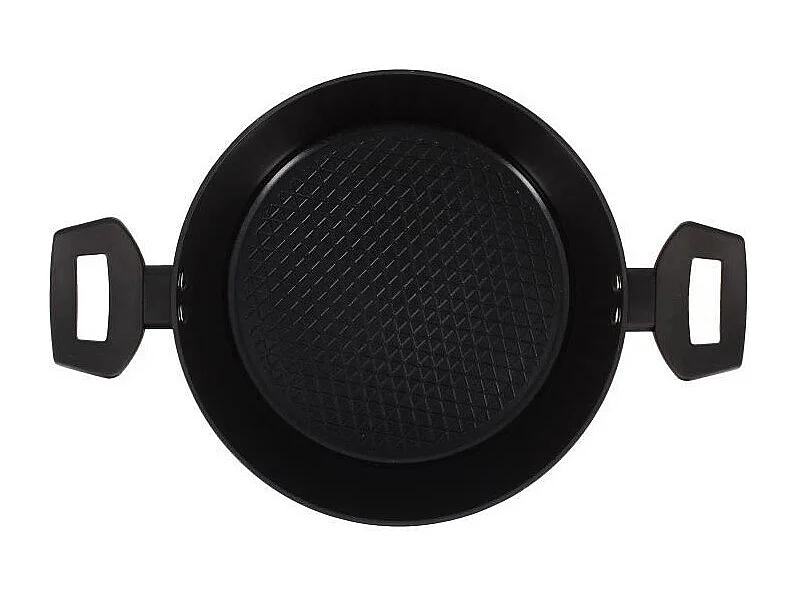 Menastyl - Faitout First 24cm En Aluminium Noir Induction Avec Couvercle