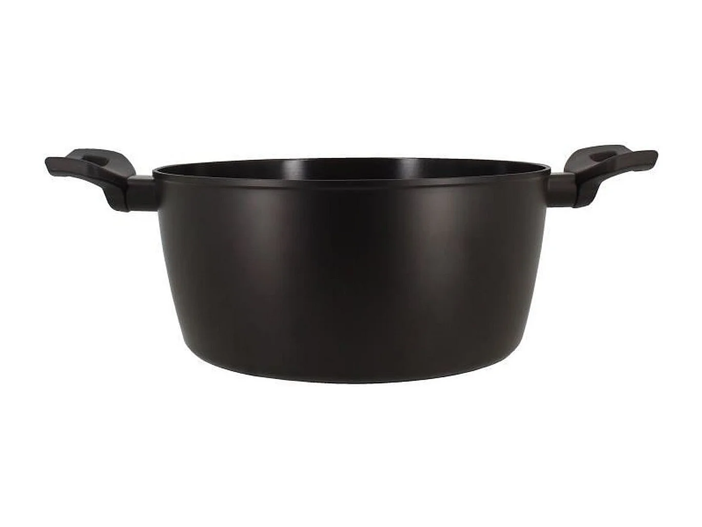 Menastyl - Faitout First 24cm En Aluminium Noir Induction Avec Couvercle