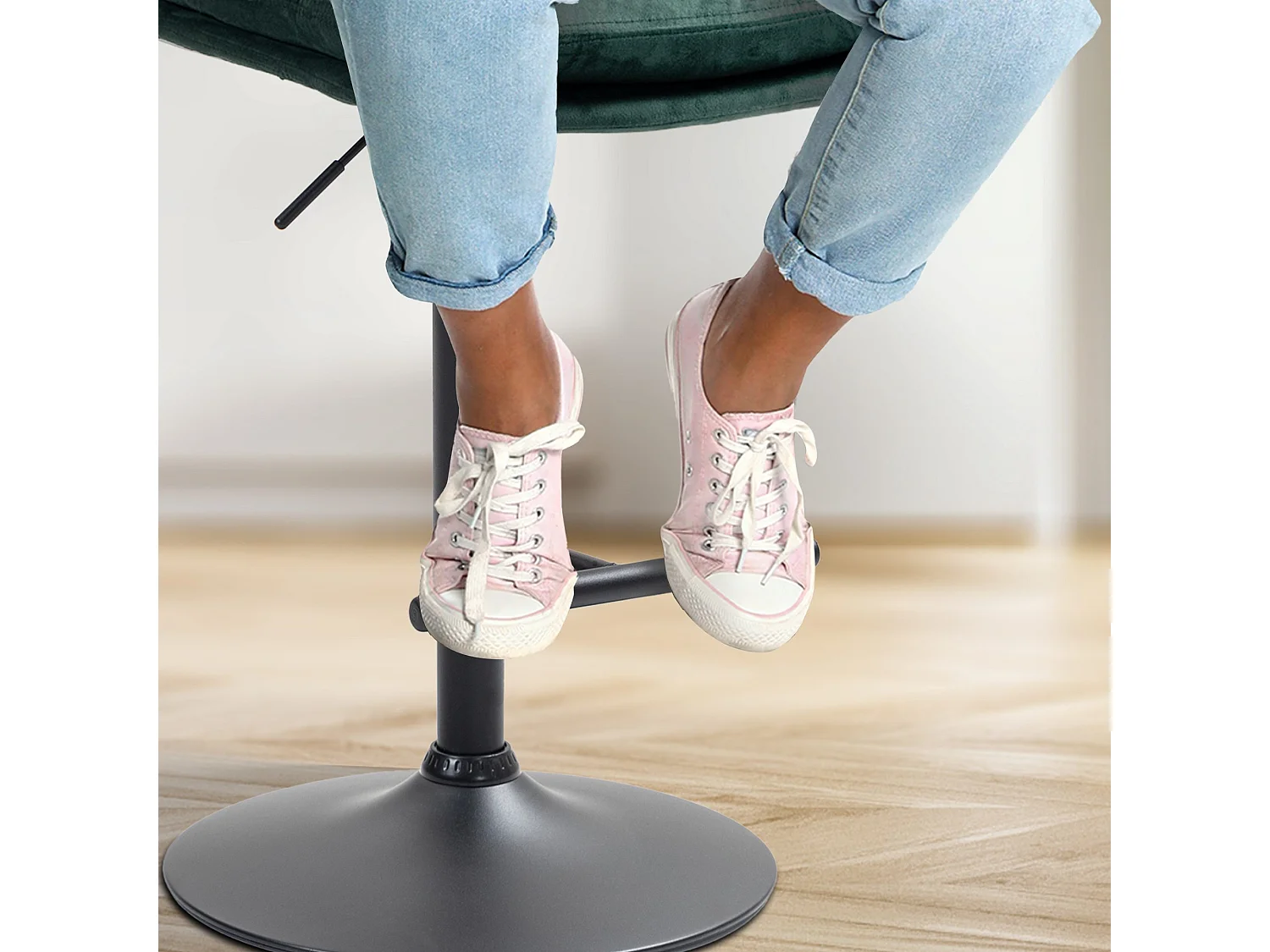Tabouret de bar - Velours & Noir - Vert - Damar