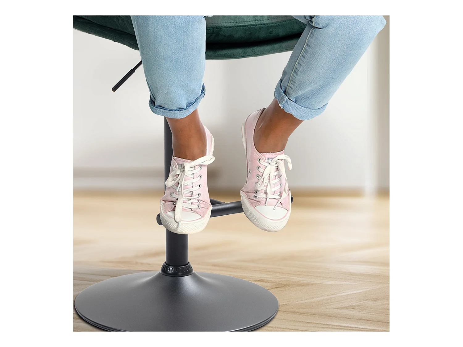 Tabouret de bar - Velours & Noir - Vert - Damar