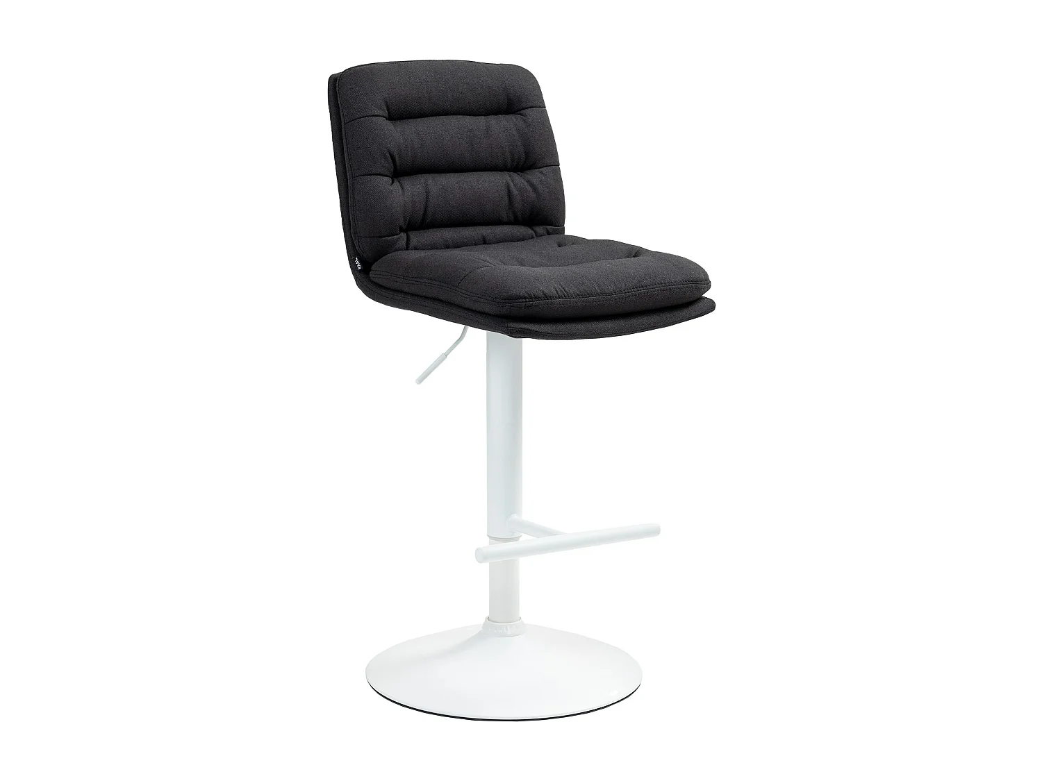 Tabouret de bar - Tissu & Métal - Noir - Damar