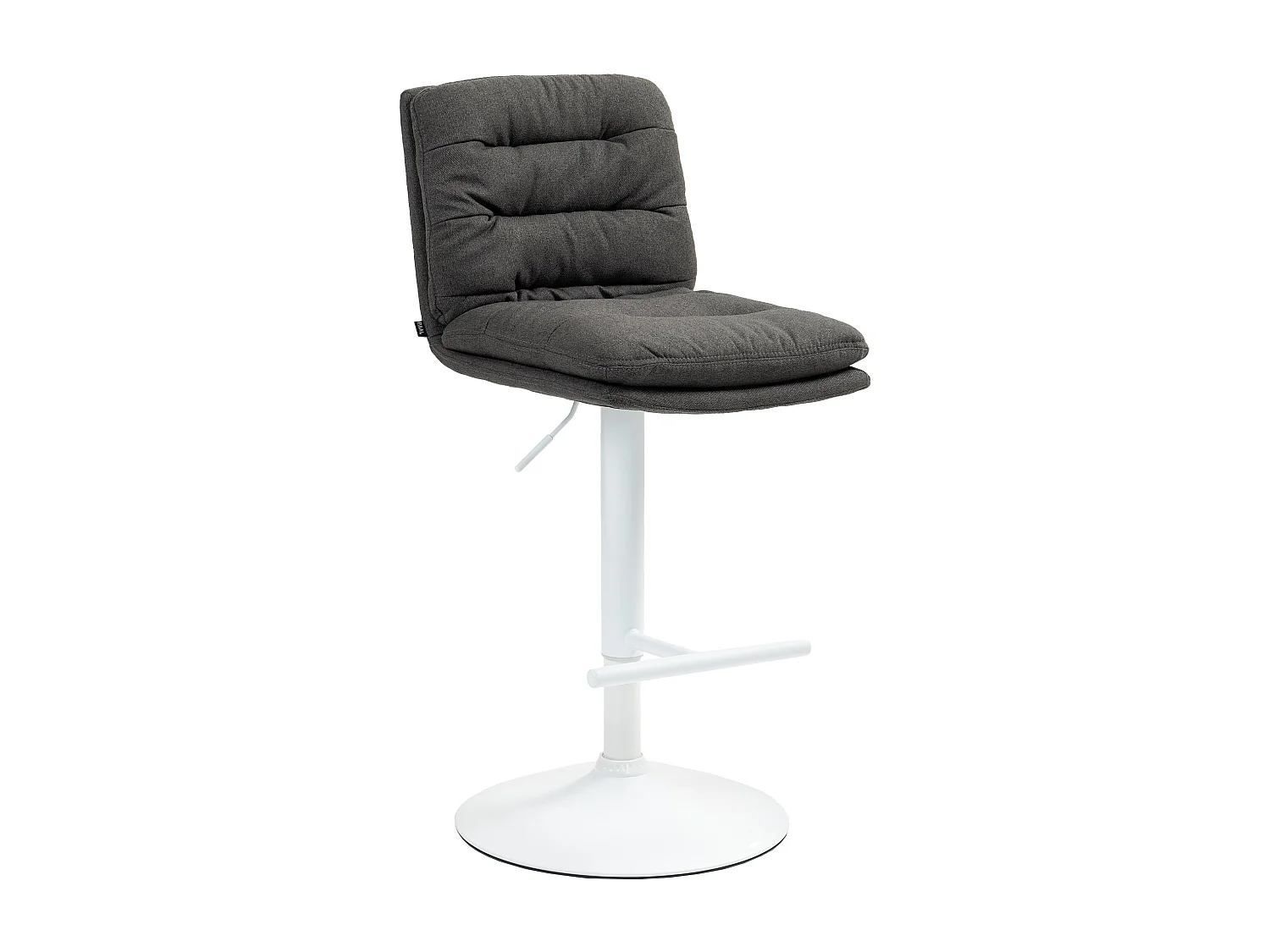 Tabouret de bar - Tissu & Métal - Gris foncé - Damar